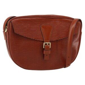 Authentic LOUIS VUITTON Epi Jeune Fille MM Shoulder Bag Brown M52153 LV